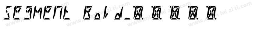 Segment Bold字体转换